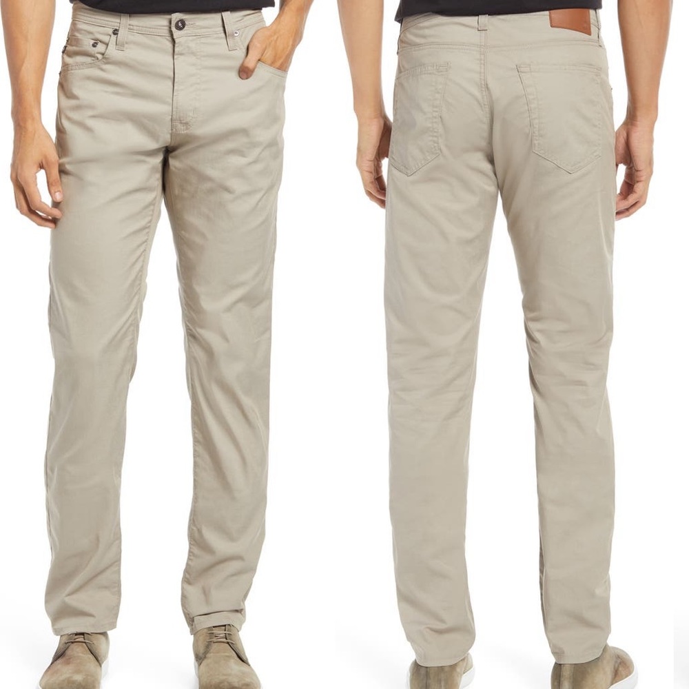 Ag Tellis Slim Fit Performance Twill Pants Chestnut Tan